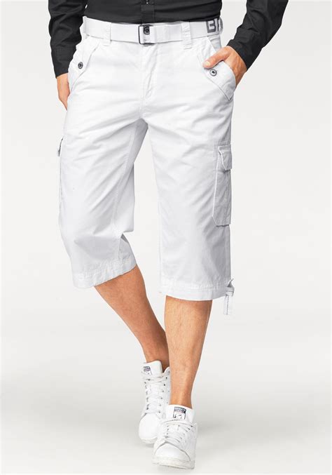 witte Korte broeken & shorts voor heren 